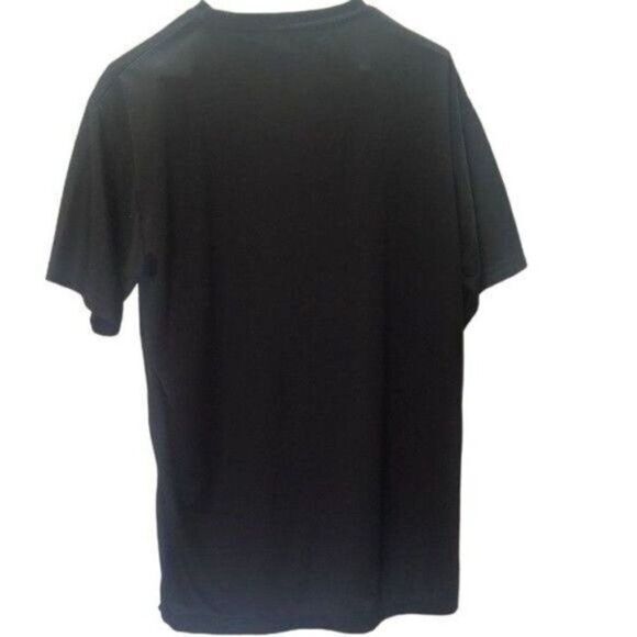 Black Short Sleeve T-Shirt Crew Neck Casual Basic Everyday Tee - Picture 5 of 8